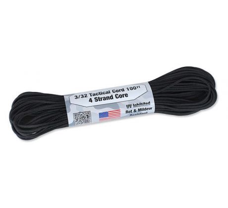 Tactical Cord Atwood Rope 2,4mm, čierny